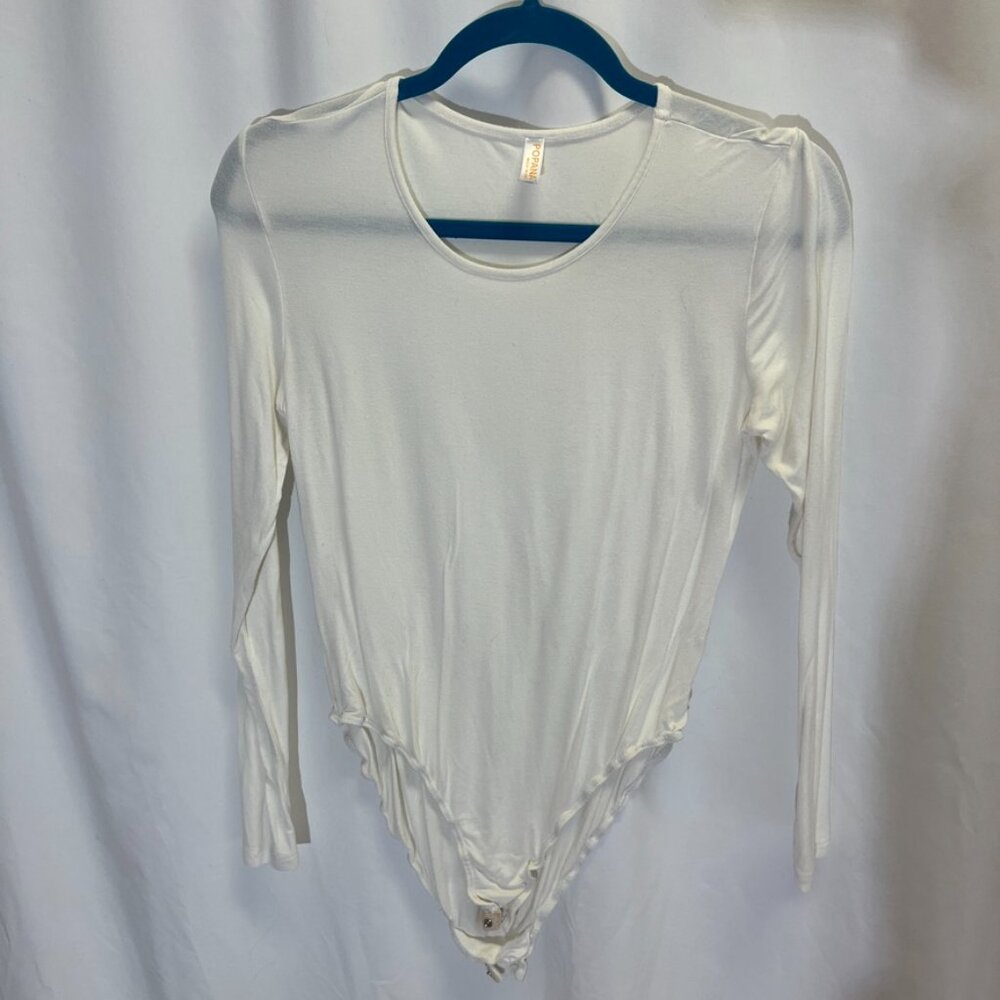 Popana Bodysuit Long Sleeve Round Neckline